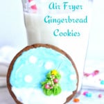 Pin for air fryer gingerbread cookies.