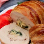 Pin for stuffed turkey breast.