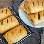 Pin for vegan sausage rolls.