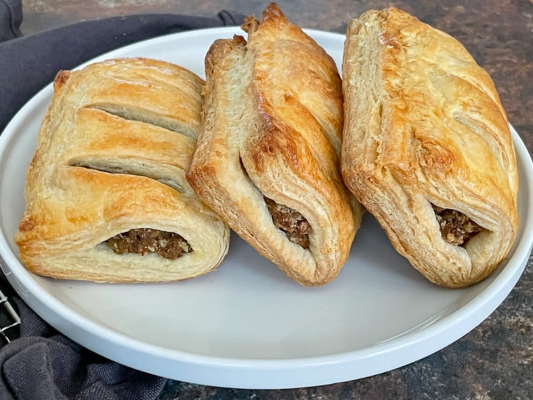 Flaky layers of Vegan Rough Puff Pastry.