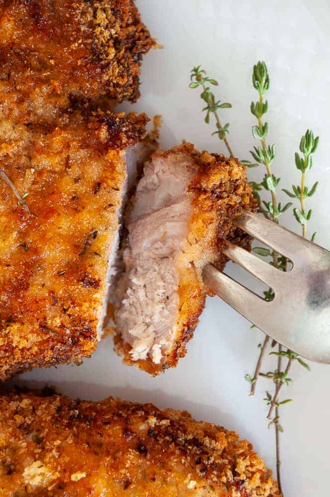 Breaded Air Fryer Bone-in Pork Chops