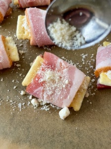 Sprinkle the top with cheese.