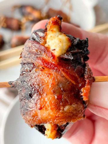 Air fryer bacon wrapped dates, your new favorite air fryer appetizers.