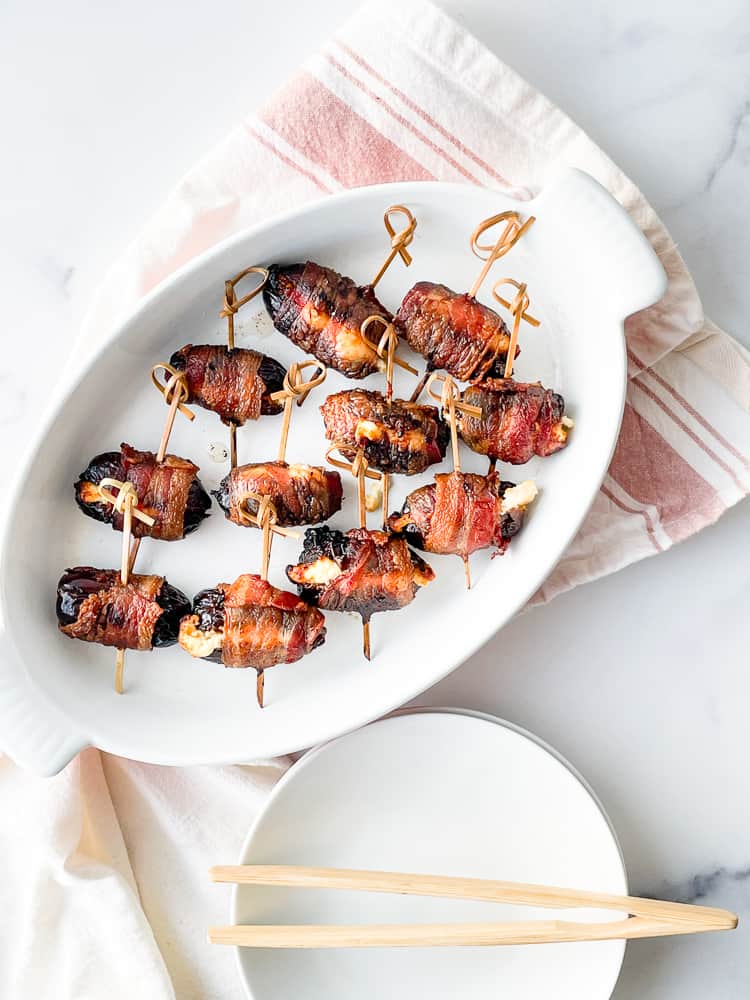 Perfect Air Fryer Appetizers, Bacon Wrapped Dates!!