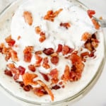 A spoonful of Bacon Ranch Dressing.