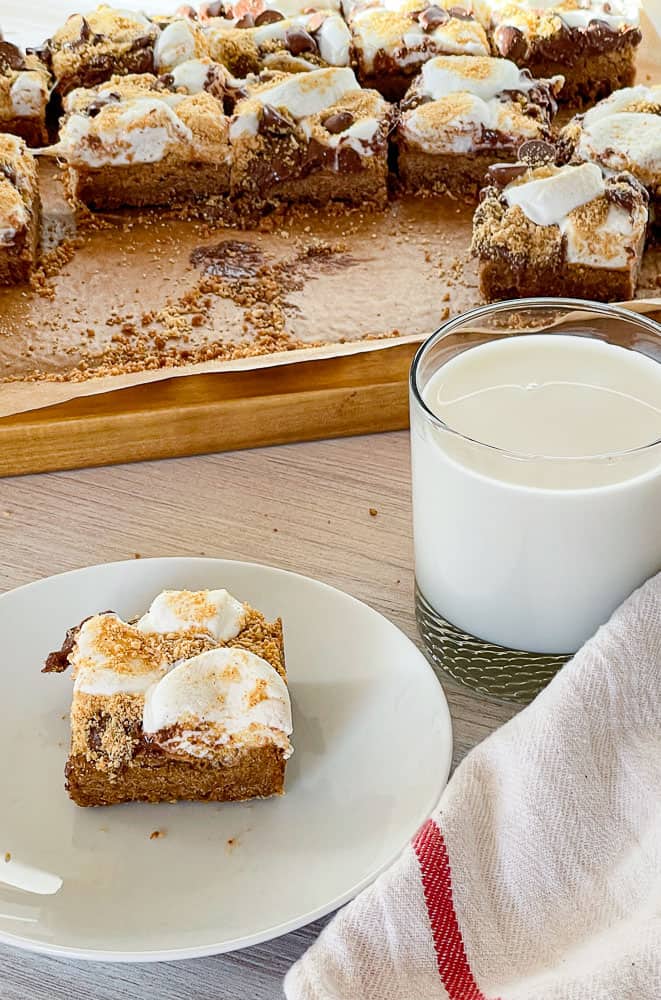 milk and cookie bars.