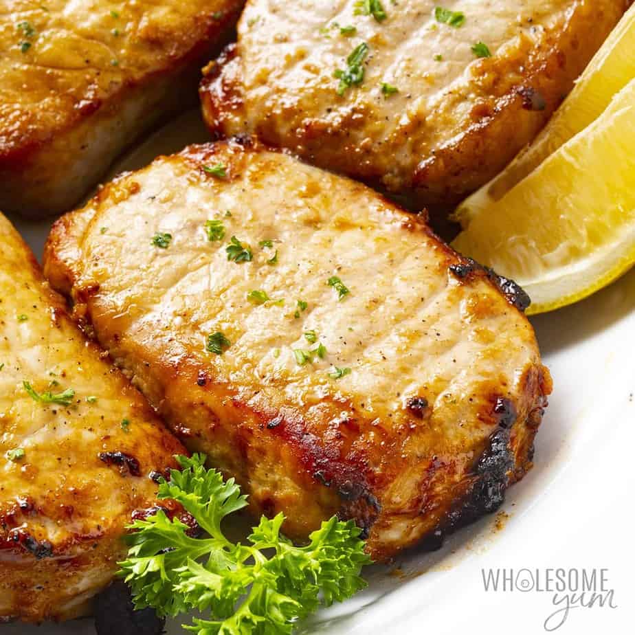 Yummy air-fried pork chops.