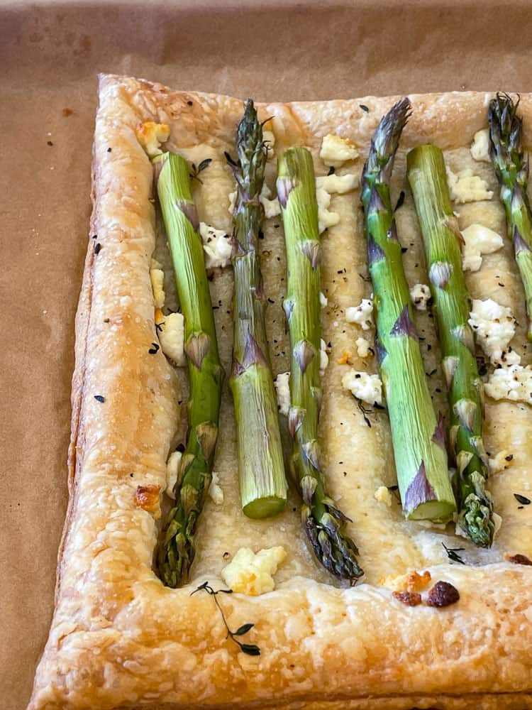 Fresh Baked Asparagus Tart