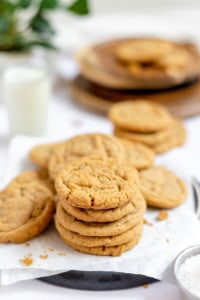 Cookie butter cookies on a plate.