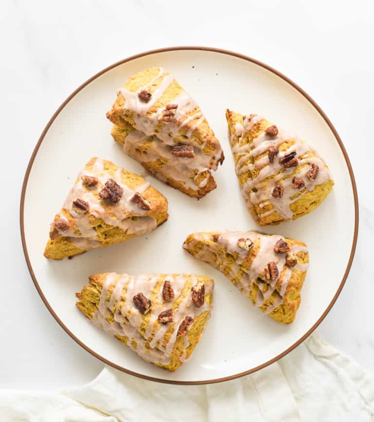 A platter of pumpkin scones.