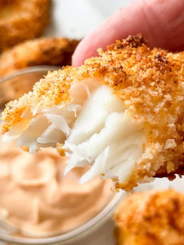 Crispy Fried Cod in the Air Fryer.