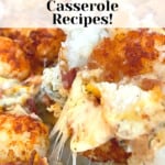 Pin graphic for Best Tater Tot Casserole.
