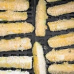 Ready to fry zucchini fries.