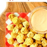 Pinterest Graphic for fried okra.