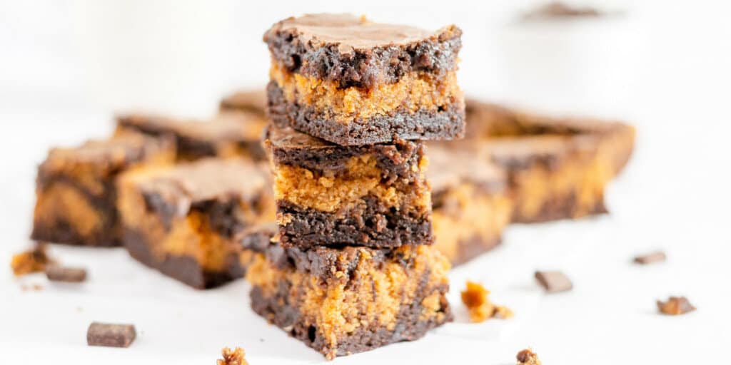 Facebook image for pumpkin brownies.