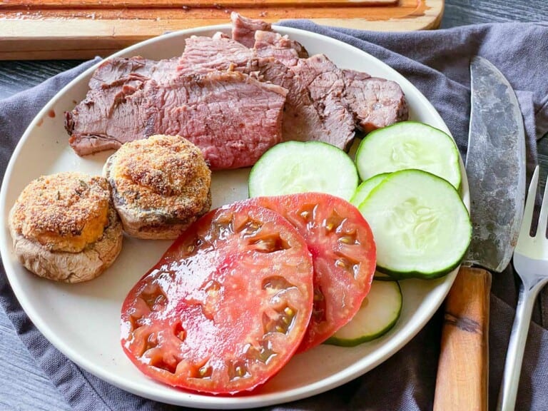 Facebook image for air fryer chuck roast.