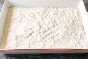 Cake mix added over to the pumpkin layer.