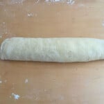 Roll of laminated dough.