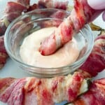 Bacon Wrapped Pickles in the AIr Fryer
