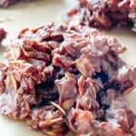 Chocolate no bake cookie.