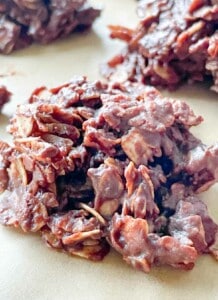 Chocolate no bake cookie.