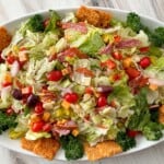 A HUGE platter of Antipasto Salad.