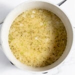 Stir in the chicken broth.