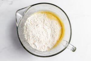 Stir in flour to the butter mixture.