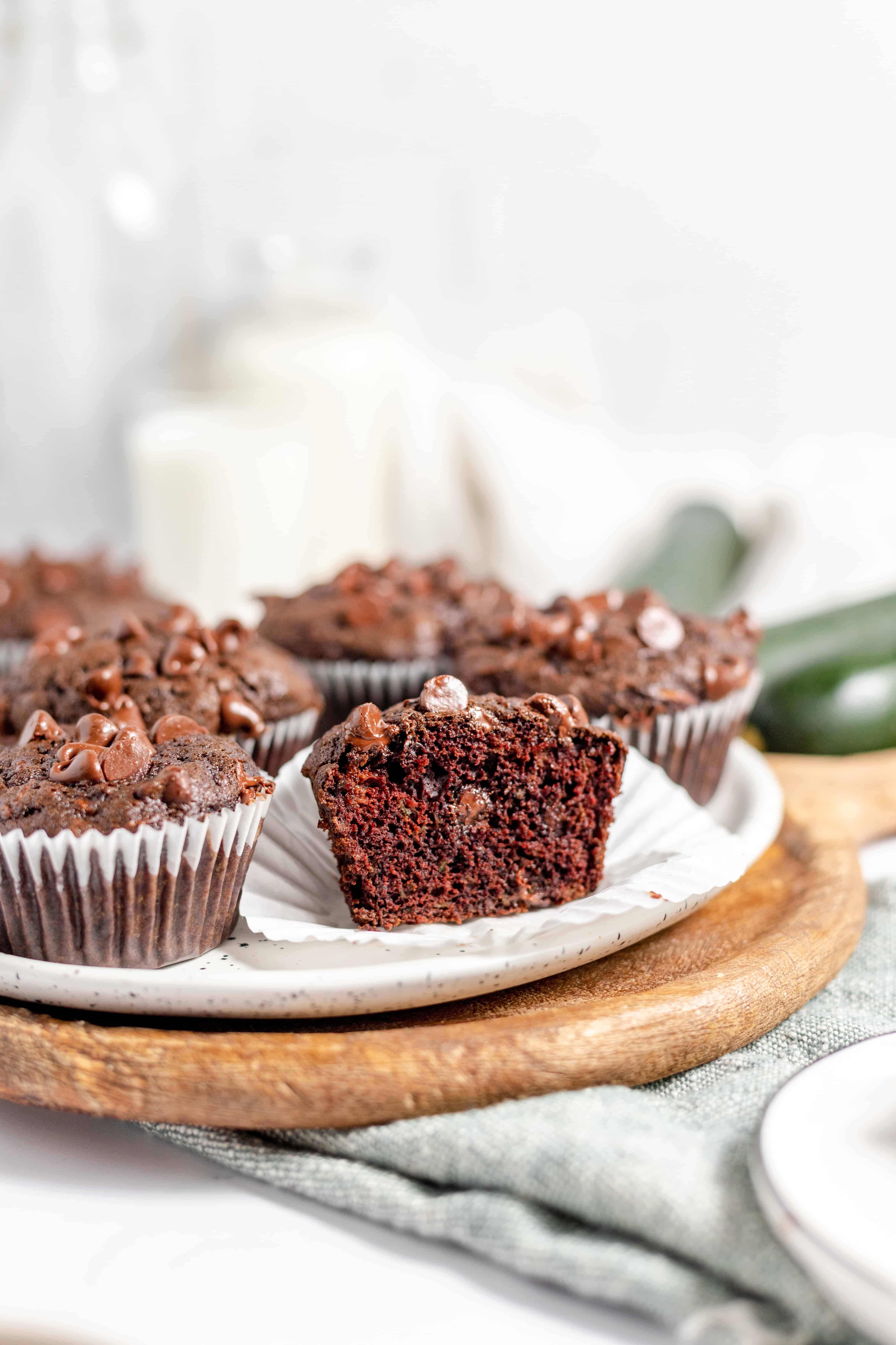 Double Chocolate Zucchini Muffins | Little House Big Alaska