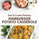 Pin for Hamburger Potato Casserole.