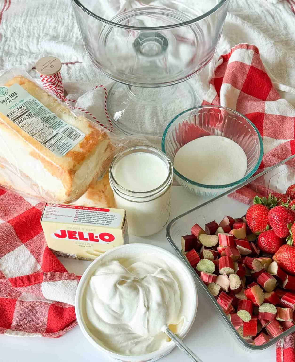 Strawberry Rhubarb Trifle | Little House Big Alaska