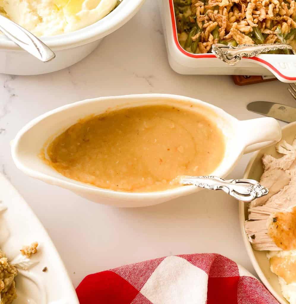 Turkey Gravy From Pan Drippings | Little House Big Alaska